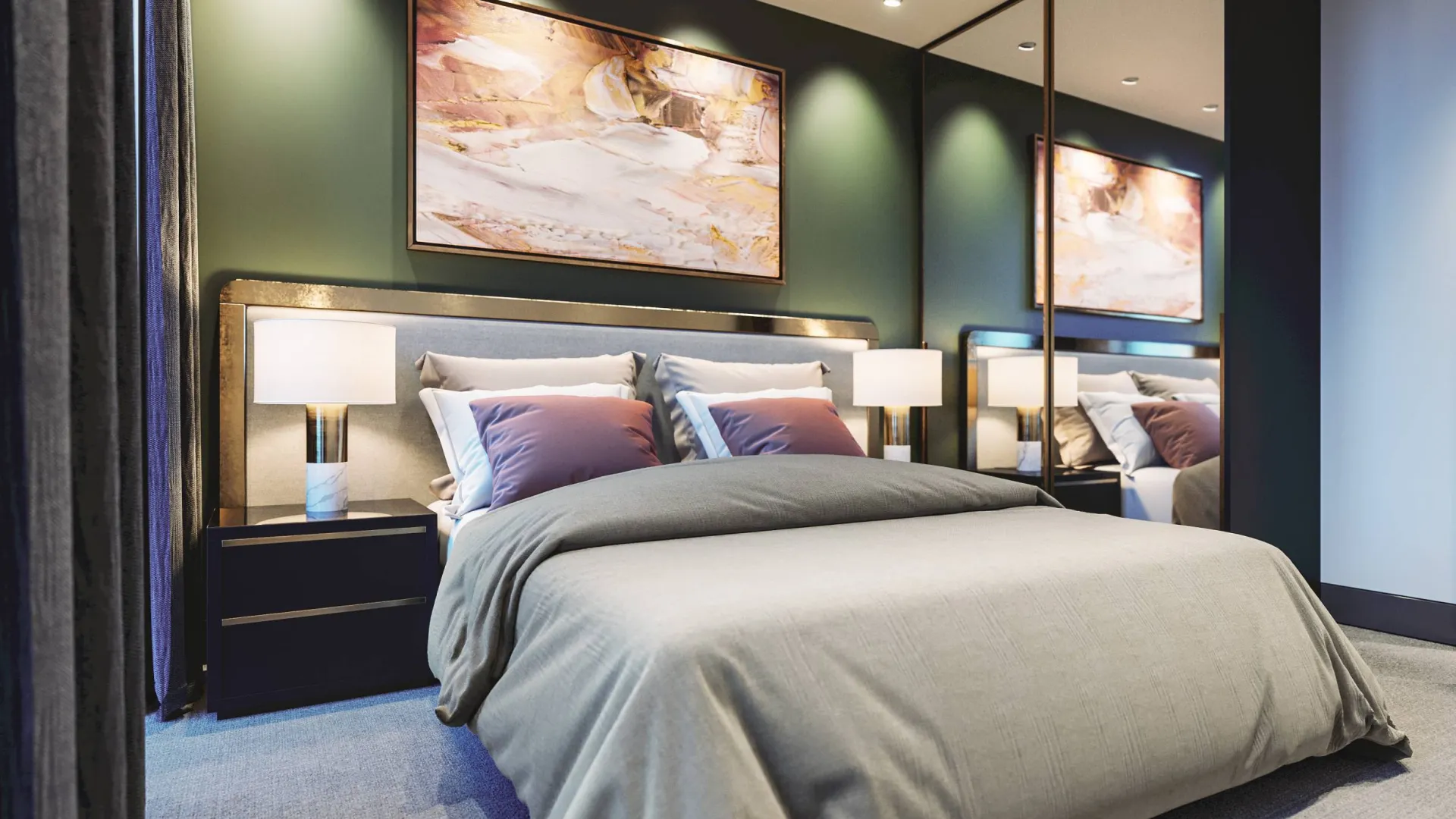 Alesco Bishop Square One Bed Apartment Bedroom 03